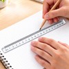 Transparent Triangular Ruler, 15cm/20cm Clear Anti-Roll Measuring & Drawing Tool
