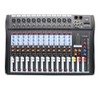 DYRABREST Audio Mixer 12 Channel Live Studio LED Display USB,Professional