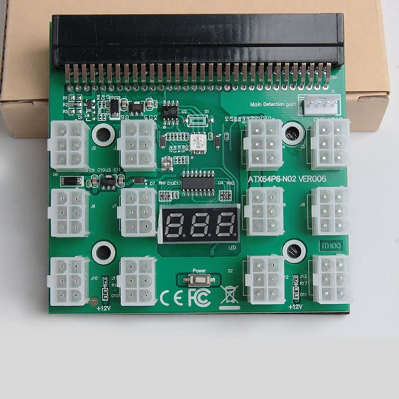 Acxico 1Pcs 6PIN 1200W Server Power Supply Breakout Board for