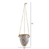Nearly Natural 2ft. Tuscan Hanging Ceramic Scroll Planter
