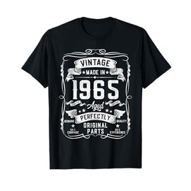 60 Year Old Funny 60th Birthday Gifts Men Women Vintage 1965 T-Shirt