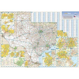 Texas State Wall Map - 34.5" x 24.75" Paper