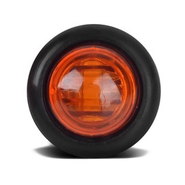 Partsam 10Pcs 3/4" Round Led Marker lights 3 wire Combination Turn Signal and Running Lamps Clearance Lights Grommet Mount Replacement for Spider Fender Marker Lights Sealed