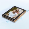 Lavezee 5x7 Black Trifold Picture Frame, Vertical Hinged Frames Made