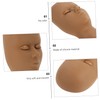 Healvian 1pc Training Mannequin Head with Replaceable Eyelids Realistic Makeup