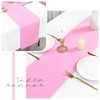 6 Pack Pink Table Runner,Satin Table Runner, 12 x 72