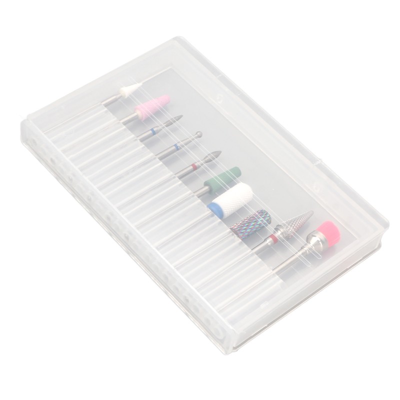 10 Pcs Nails Drill Bit Set Portable Remove Polishing Nail