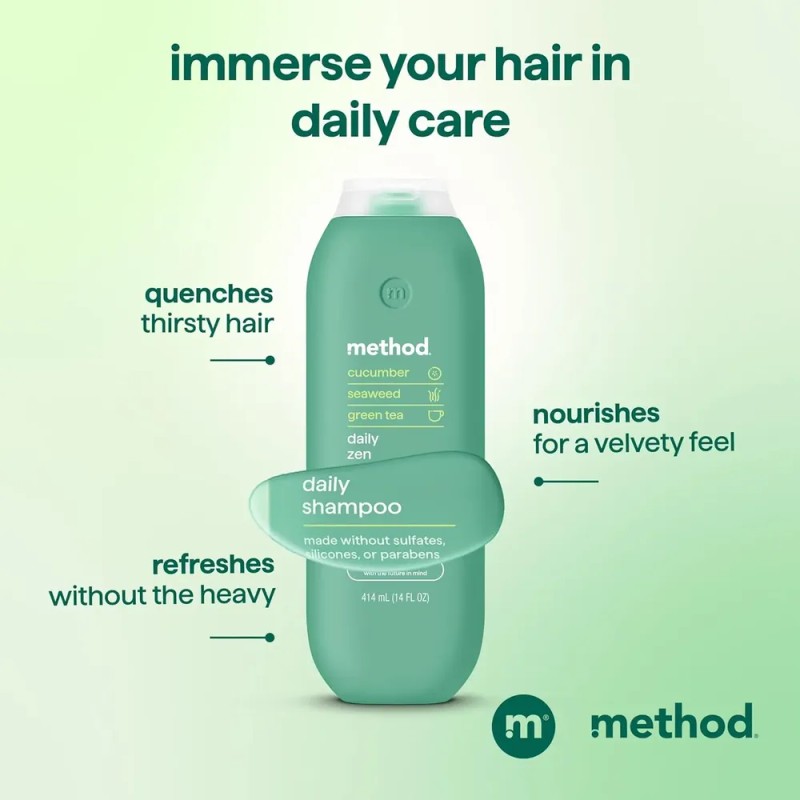 Champú Method Daily Zen - Limpieza Diaria Para Todo Tipo