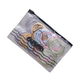 AMOR SPES 100pcs Black Colorful Hair Rope Elastic Hair Bands Thin Soft Hair Tie for Women Girls Hair Bobbles Hair Scrunchies Set Hair Accessories (Light multicolor)