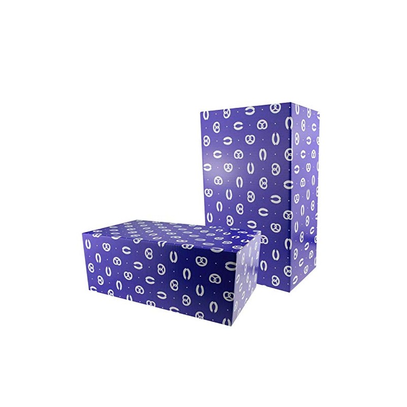 Bavariashop Gift Box for Self-Filling, Sturdy Cardboard in Bavarian Design