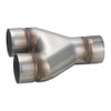 A-KARCK Exhaust Y Pipe 3" Inlet, Stainless Steel 10" Long