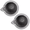 QNK 2pcs #6 6kg Clay Graphite Crucible with Pour Spout