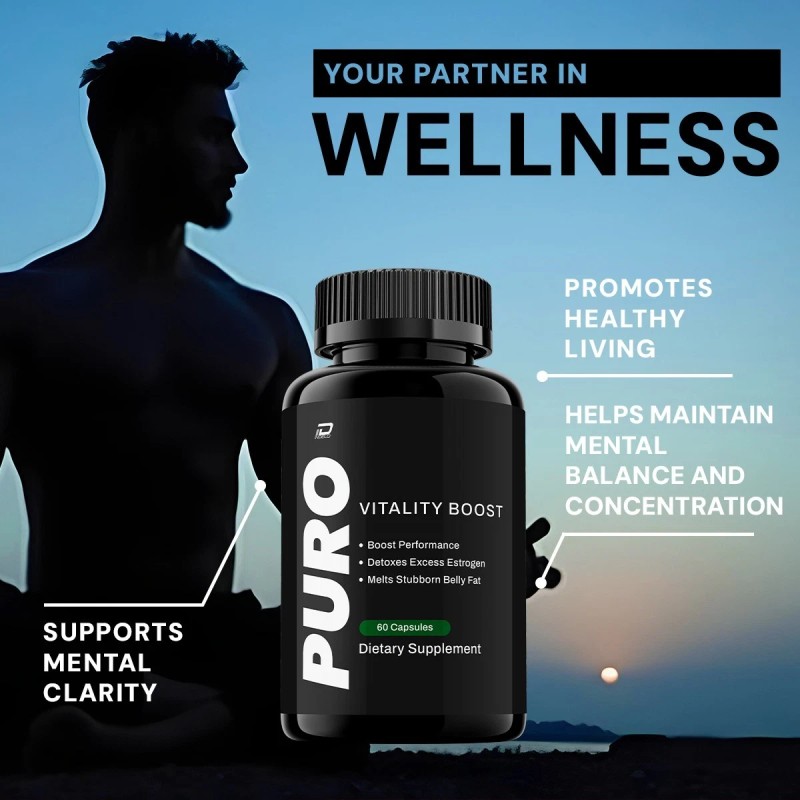 Puro Vitality Grow (1 Pack) Puro for Men Capsules –