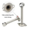 Mdurian 4 pieces curtain rod bracket, stainless steel wall bracket,