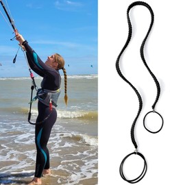 Spriral Hair Ties for Sprots, Longhairs Ponytail Holders, Elastic Braided Hair Tie No Tangled, Pony Tail Wrap for Long Hair for Gym, Swimming, Diving 35" Black