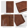 VALENCHI Leather Trifold Wallet For Men - RFID Blocking -