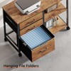 Maihail 3 Drawer File Cabinet with Wheels Rolling Printer Stand