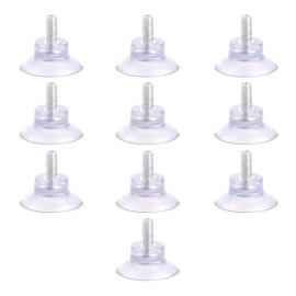 KINMAD 10 Pcs M8x13mm Rubber Strong Suction Cup Screw with 35mm Sucker Hanger Pads for Table Glass Tops