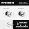 Kwikset Maven Front Door Knob with Lock and Key, SmartKey,