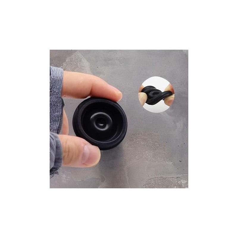 4-Pack EZ-Lube Axle Grease Plugs - Trailer Hub Cap Rubber