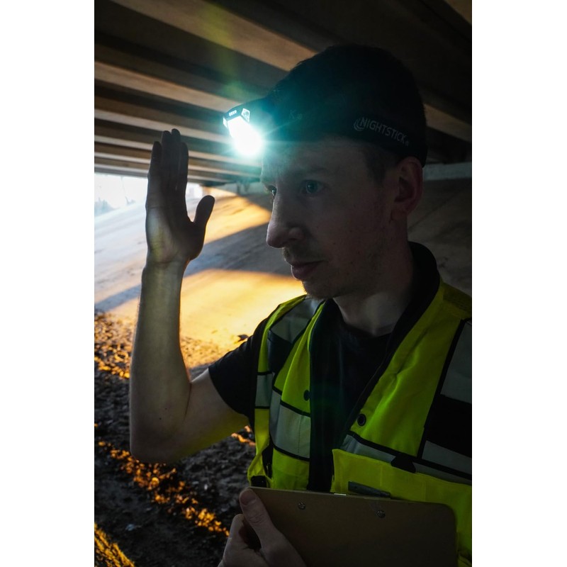 Nightstick NSP-4400B Dual-Light Headlamp w/Motion Sensing Activation - 3 AAA