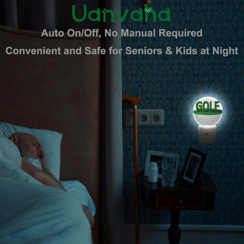 Uanvaha Golf Ball Night Light Half Golf Ball with Grass