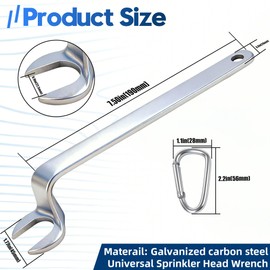 Happy Tree Universal Fire Sprinkler Head Wrench Fitting 1/2" Semi- Recessed or Exposed or Concealed Fire Sprinkler Heads