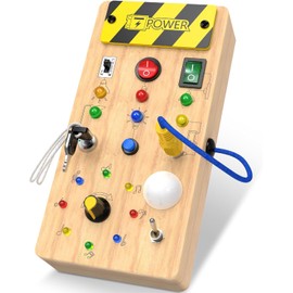 BKJANYO Montessori Toys, Busy Board, 1 Year Old, 2 Years, 3 Year Old, Birthday Gift, Educational Toy, 1 Year Old, Baby Toy, Boys and Girls, Present, Children's Toy, Wooden Toy