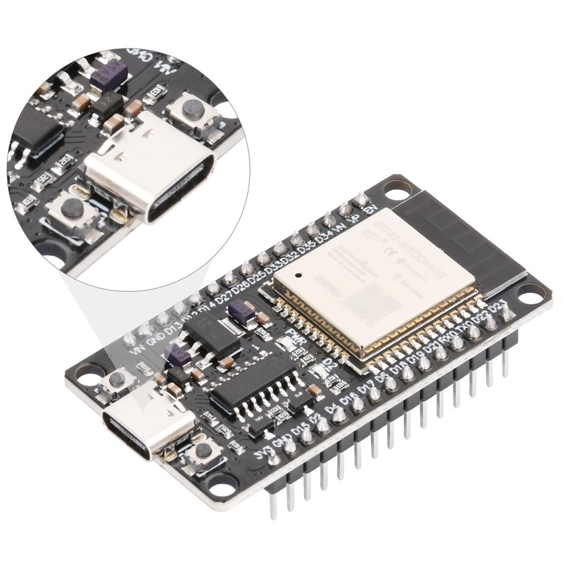 Fastsaw 2pcs ESP32 Development Board ESP-for WROOM-32 CH340C USB-C Interface