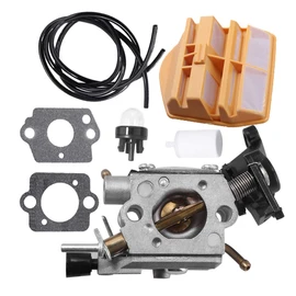 Anxingo C1M-EL37B Carburetor Replacement for Husqvarna 445 445E 450 450E Gas Chainsaw 506450401 Carb 506 45 04-01 with Air Fuel Filter