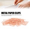100pcs Heart Shape Paper Clips Cute Metal Paper Clips Portable
