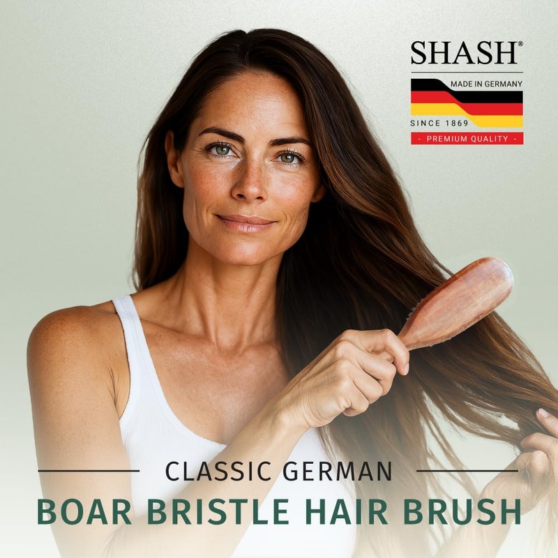 Classic German First Cut 100% Boar Bristle Hair Brush Since