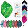 TubeRoo FFP2 Mask Green Leaf Pattern Green Pack of 5