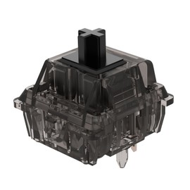 DUROCK Linear Switches, 5 Pins L7 Lubed Switches V2, Ink Black Linear Mechanical Keyboard Switches for DIY Keyboards (DUROCK L7 78g, 70pcs)