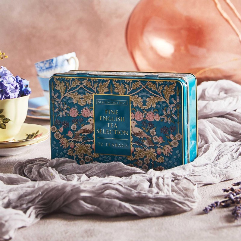 New English Teas Song Thrush & Berries Tea Tin with