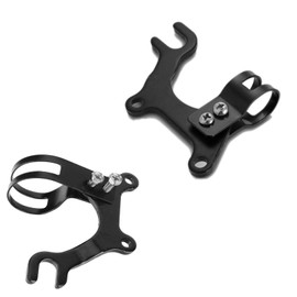 Wohlstand Pack of 2 bicycle disc brake holder, mountain bike disc brake adapter, 160 mm disc brake holder, bicycle brake adapter holder, bicycle accessories for MTB bike, 22 mm, black