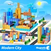 SILYMOLY Magnetic Blocks Mine Magnet World Modern City Edtion, Magnetic