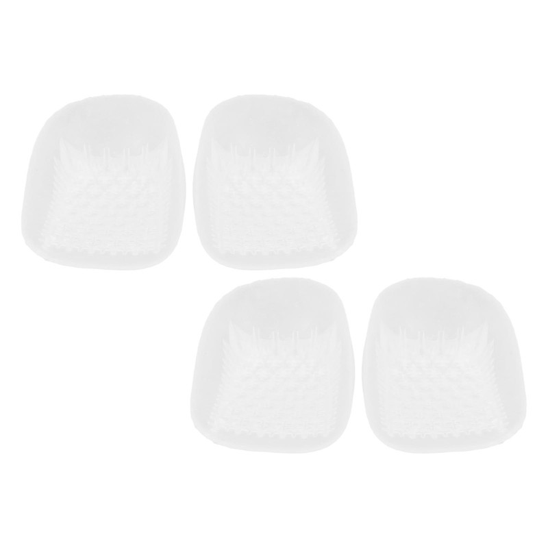 2 Pair Gel Heel Pad Transparent Strong Adhesion Soft Massaging
