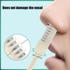 12pcs 360° Rotating Manual Nose Hair Trimmer, Stainless Steel Portable