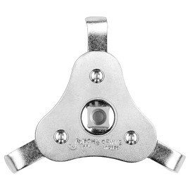 Jetech Adjustable 3-Jaw Oil Filter Wrench with 1/2 Inch Drive Adaptor, Universal Filter Removal Tool for Motorcycles, Cars, and Trucks, Diameter Range from 63mm to 102mm