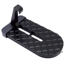 Car Door Step, Multi-Foldable Aluminum Alloy Roof Rack Car Step, Easy Access Door Step for Car Roof, 6.3 x 3.2 inches, Universal Fit for Cars and SUVs, Black