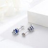 ZIPPICE September Birthstone Earrings 925 Sterling Silver Celtic Knot Stud