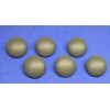 SOGNO GENUINE LEATHER TUFTING BUTTONS 6 Gray color 20mm (13/16")