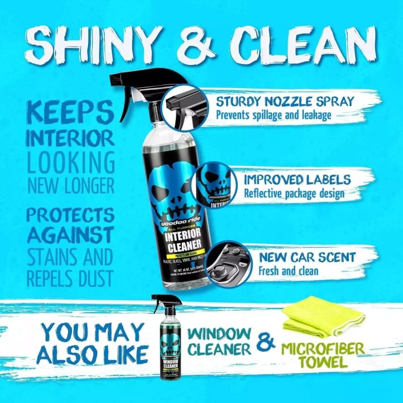 Voodoo Ride 16oz All Purpose Interior Cleaner Protectant Dye Free