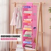 Fivebop 2 Pack 6-Shelf Weekly Clothes Organizer for Kids, Hanging