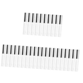 FOMIYES 30 Pcs Lip Makeup Tool Empty Lip Gloss Containers Tubes Lip Gloss Balm Tube Makeup Lip Samples Tube Lip Gloss Refillable Tube Refillable Empty Tube Lip Circular Tube Lips Bottle