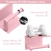 Tindbea Toilet Paper Holder with Phone Shelf, Adhesive or Screw