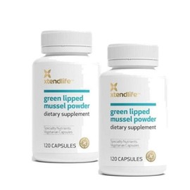 Xtendlife Green Lipped Mussel Powder, 2 units, 120 tablets / 익스텐드라이프 초록입홍합 캡슐 Xtendlife Green Lipped Mussel Powder, 2개, 120정