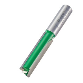 Trend CraftPro C153DX12MMTC Double Flute Spiral Groove Router Bit 12mm Shank 12.7mm Cutting Diameter & 50mm Cutting Length Carbide Tipped