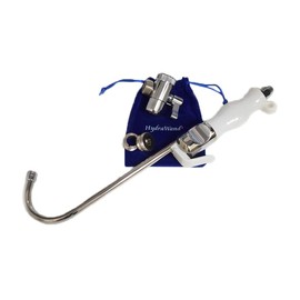 HydraWand Handheld Bidet w/Faucet Diverter, Ergonomic Wave-Form Handle, &"J" Nozzle, Polished Chrome